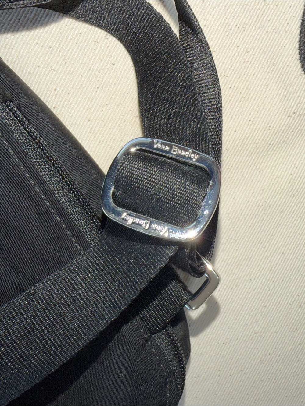 Vera Bradley Black Performance Twill RFID Belt Bag Crossbody Travel - Picture 10 of 11